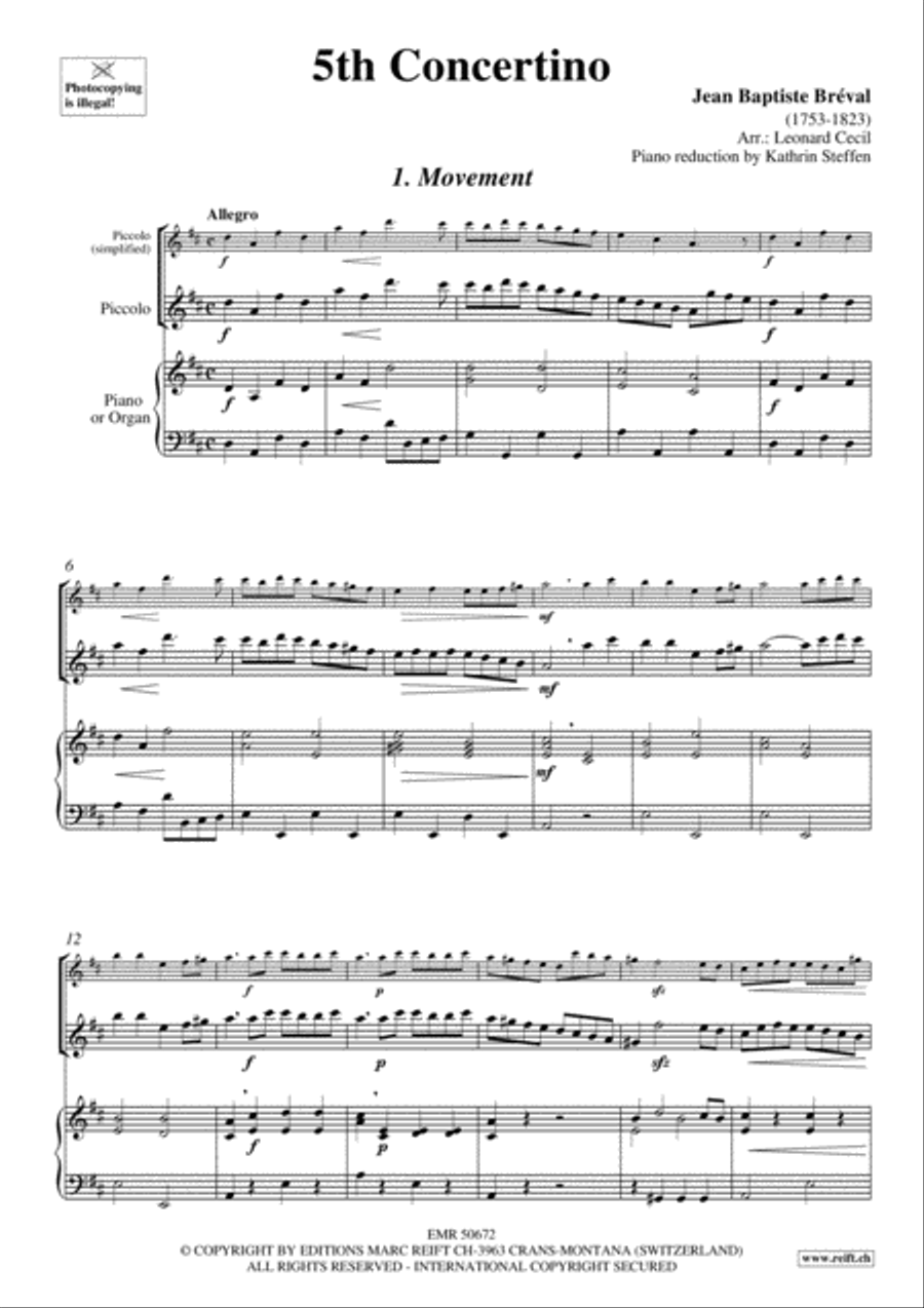 5th Concertino 5th Concertino Piccolo scores gallery preview page 4