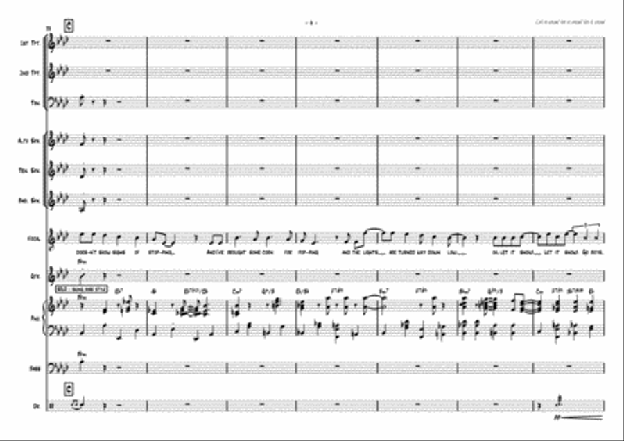 Let It Snow! Let It Snow! Let It Snow! Jazz Ensemble scores gallery preview page 6
