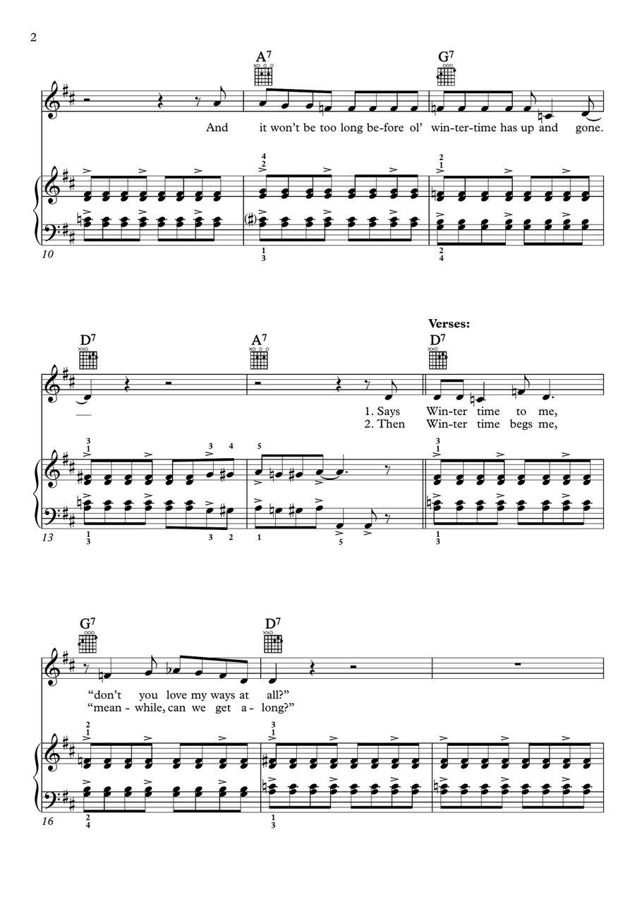 Wintertime is Jam Time Voice scores gallery preview page 2