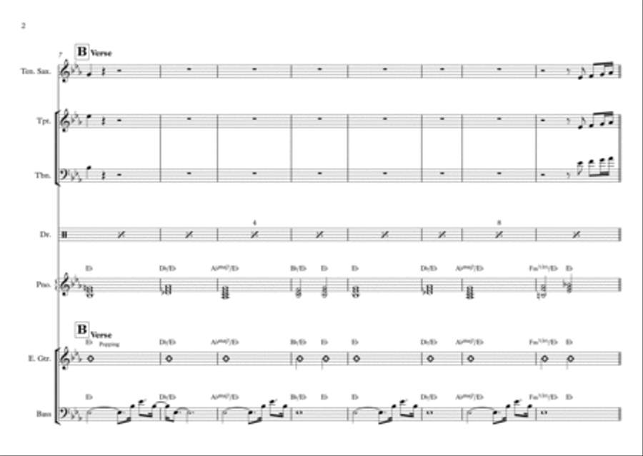 Angels From The Realms of Glory - Contemporary Arrangement Jazz Ensemble scores gallery preview page 2