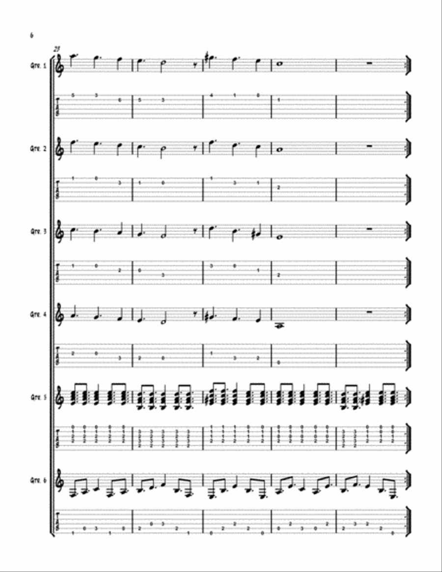 New York Sabor Electric Guitar scores gallery preview page 6
