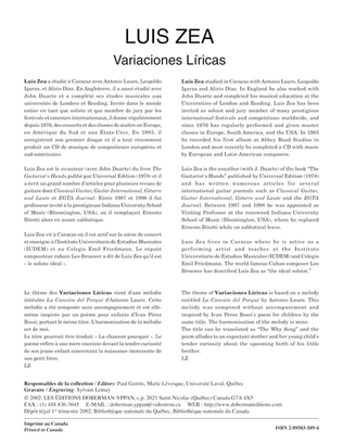 Book cover for Variaciones Liricas