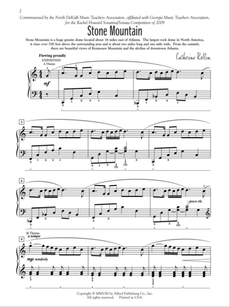 Suite Georgia Piano Solo scores gallery preview page 2