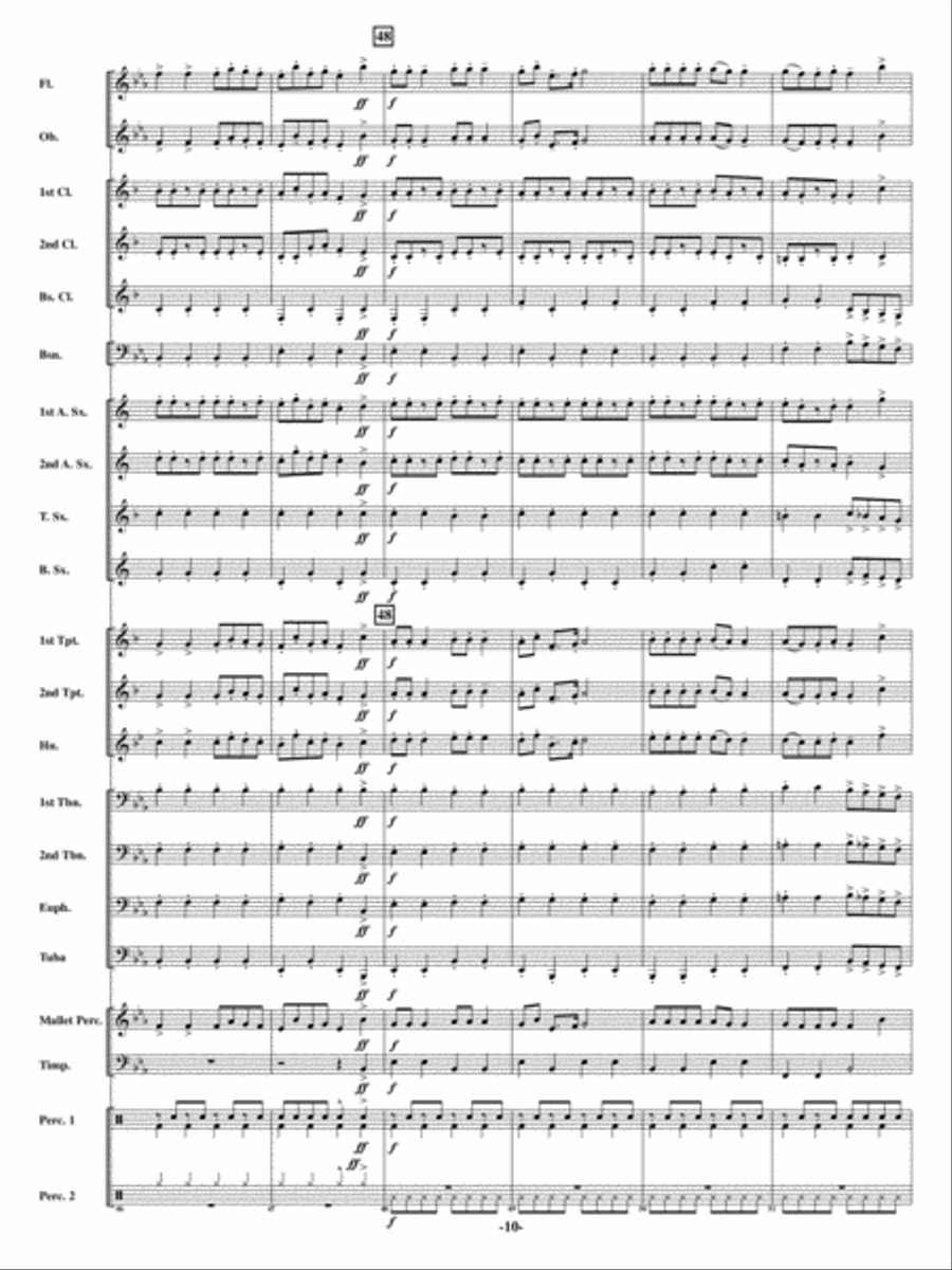 Christmas Can-Can Christmas Can-Can Concert Band scores gallery preview page 9