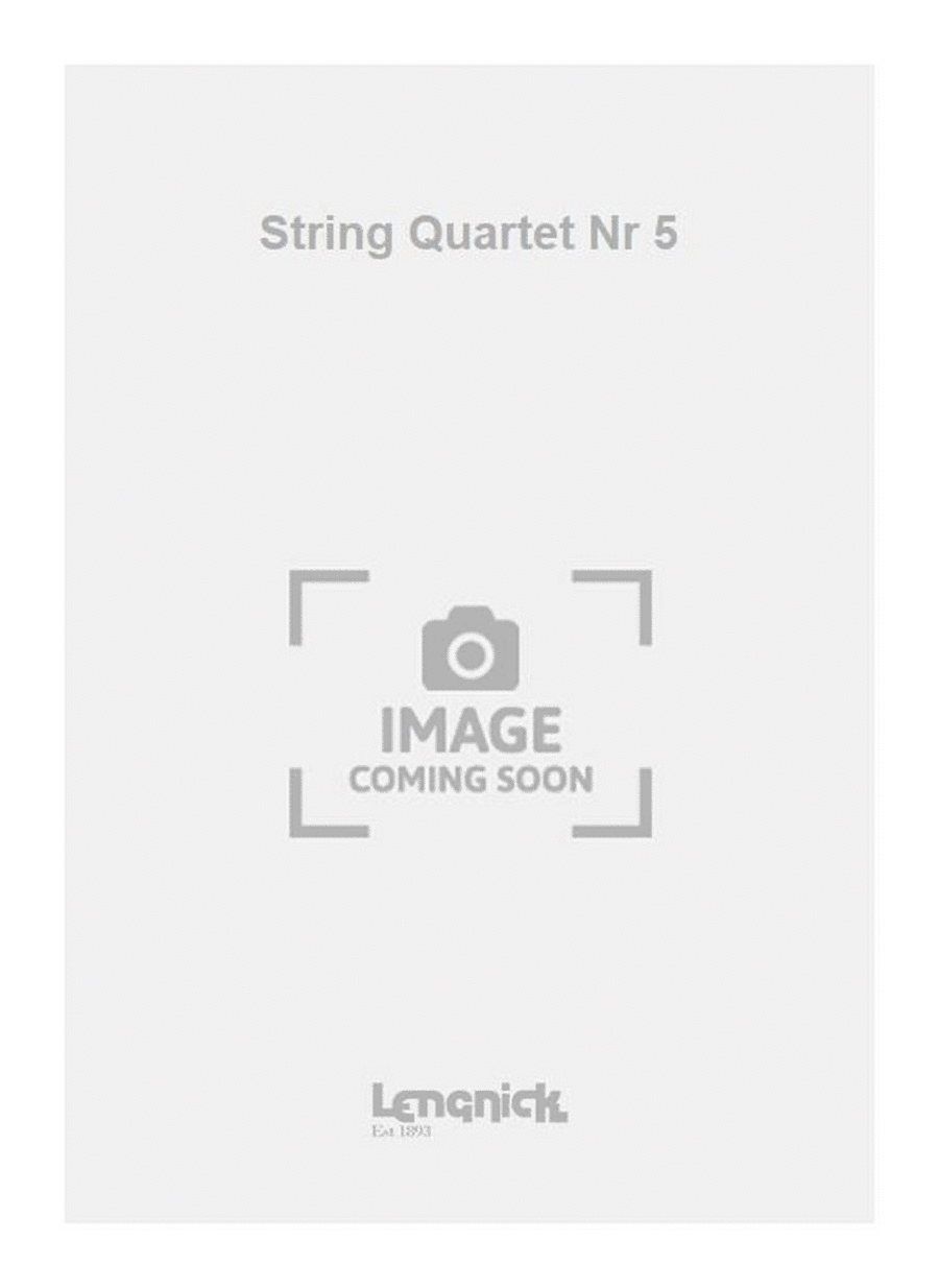 String Quartet Nr 5 String Quartet scores gallery preview page 1