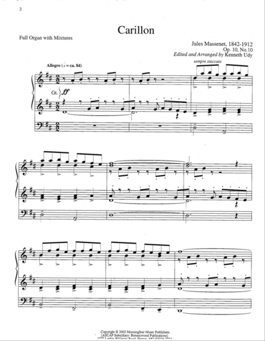Carillon Organ scores gallery preview page 2
