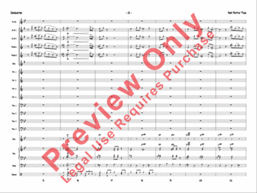 Foot Pattin' Time Foot Pattin' Time Jazz Ensemble scores gallery preview page 16