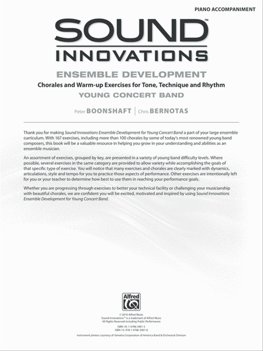 Sound Innovations for Concert Band -- Ensemble Development for Young Concert Band Concert Band Methods scores gallery preview page 2