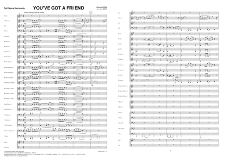 You've Got A Friend Brass Band scores gallery preview page 2