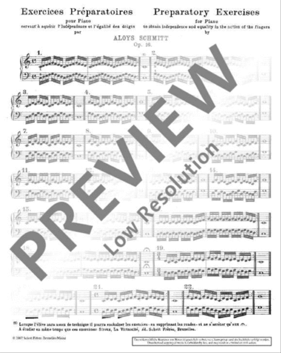 Exercices Preparatoiry Piano Solo scores gallery preview page 4