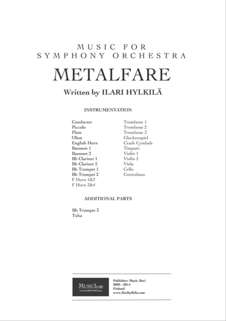 Metalfare Full Orchestra scores gallery preview page 3