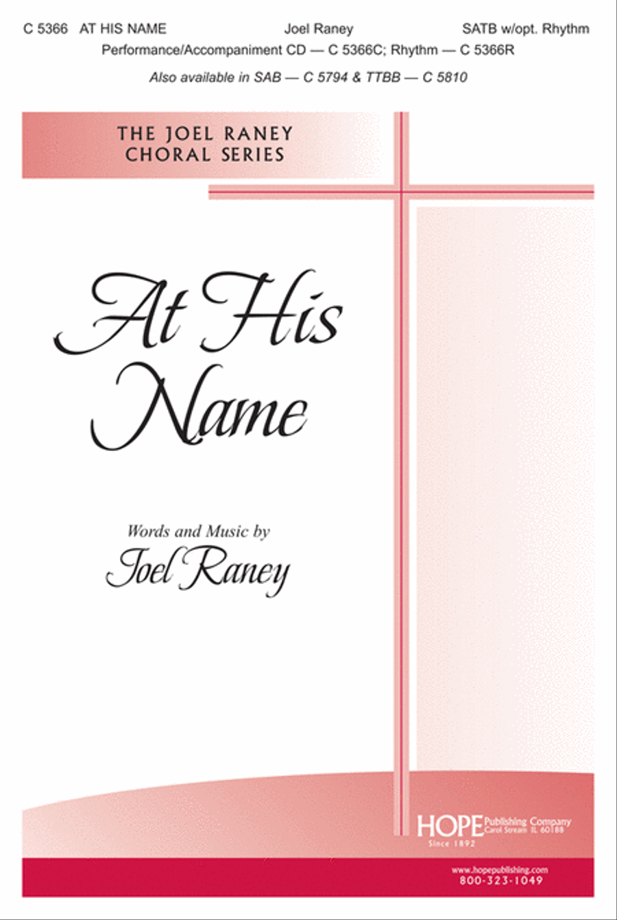 At His Name 4-Part scores gallery preview page 1