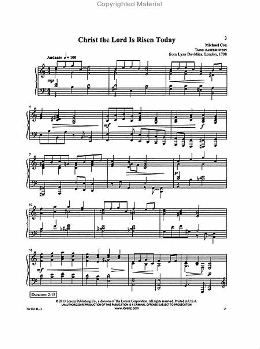 My Redeemer Lives Piano Solo scores gallery preview page 2