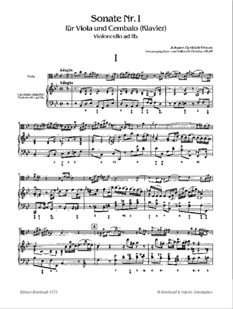 Sonata No. 1 in Bb major Piano Accompaniment scores gallery preview page 2