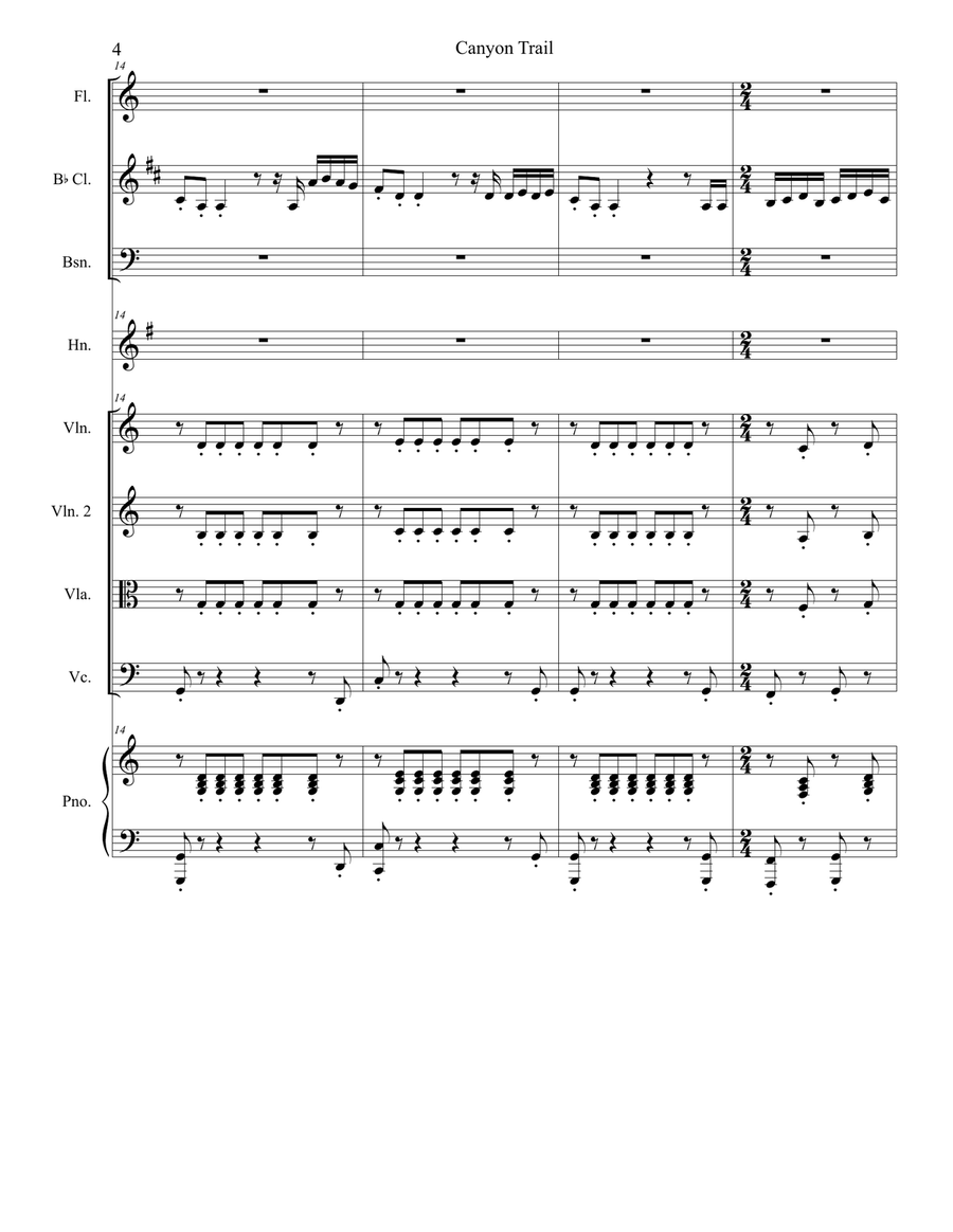 Canyon Trail (Orchestra) Canyon Trail (Orchestra) Chamber Orchestra scores gallery preview page 4