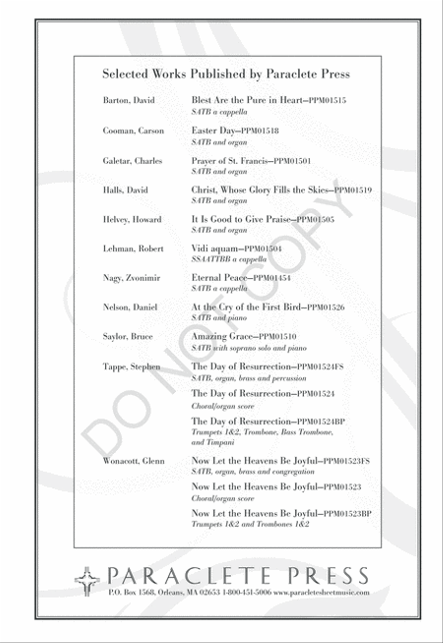Eternal Peace - SATB 4-Part scores gallery preview page 8