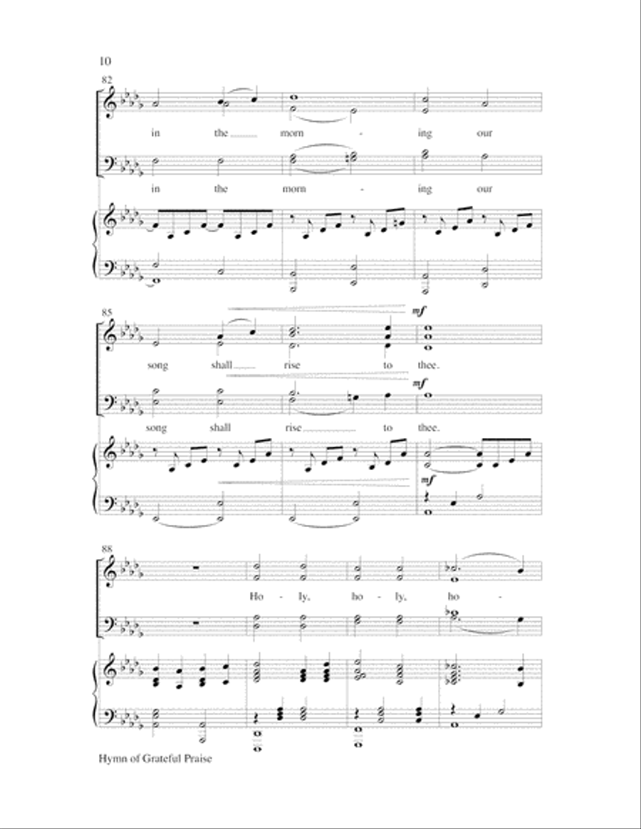 Hymn of Grateful Praise Hymn of Grateful Praise Choir scores gallery preview page 10