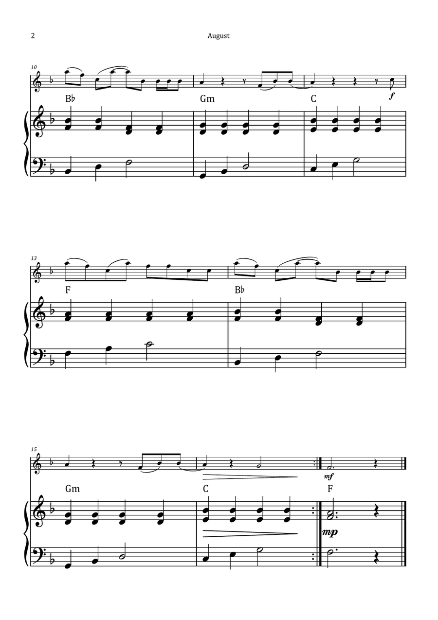 August Chamber Music scores gallery preview page 2