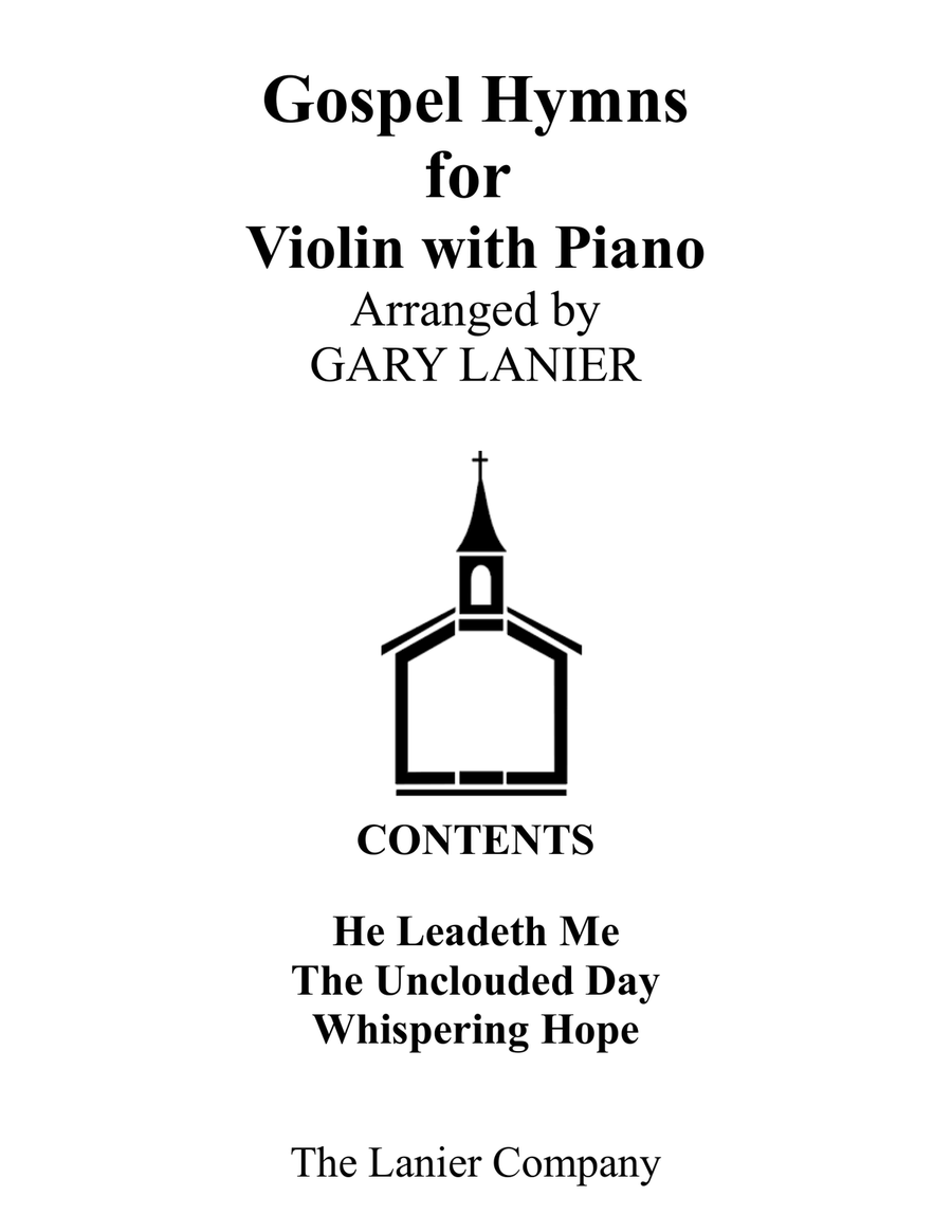 Gospel Hymns for Violin (Violin with Piano Accompaniment) Violin Solo scores gallery preview page 1