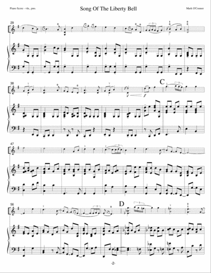 Song Of The Liberty Bell (score - violin and piano) Violin Solo scores gallery preview page 5