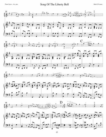 Song Of The Liberty Bell (score - violin and piano) image number null