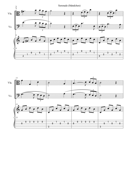 Serenade - Ständchen - ( Cello and Viola)