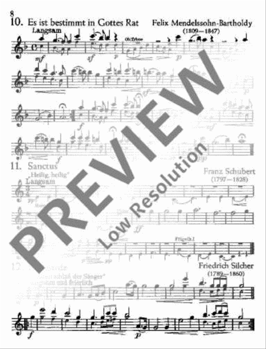 Für Feiern und Feste Clarinet scores gallery preview page 9