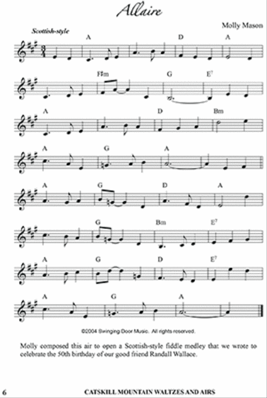 Catskill Mountain Waltzes and Airs Violin scores gallery preview page 2
