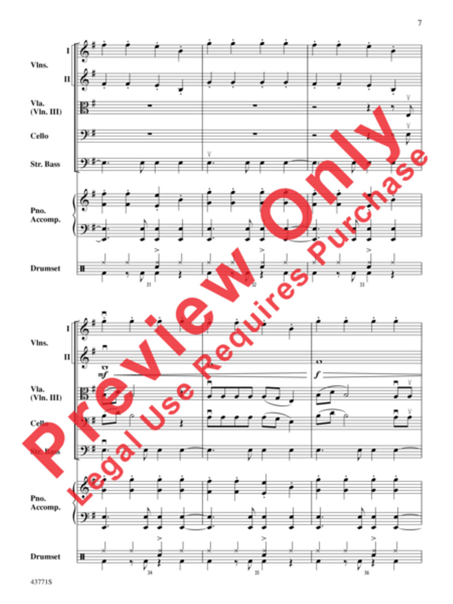 Dark Horse Dark Horse String Orchestra scores gallery preview page 8