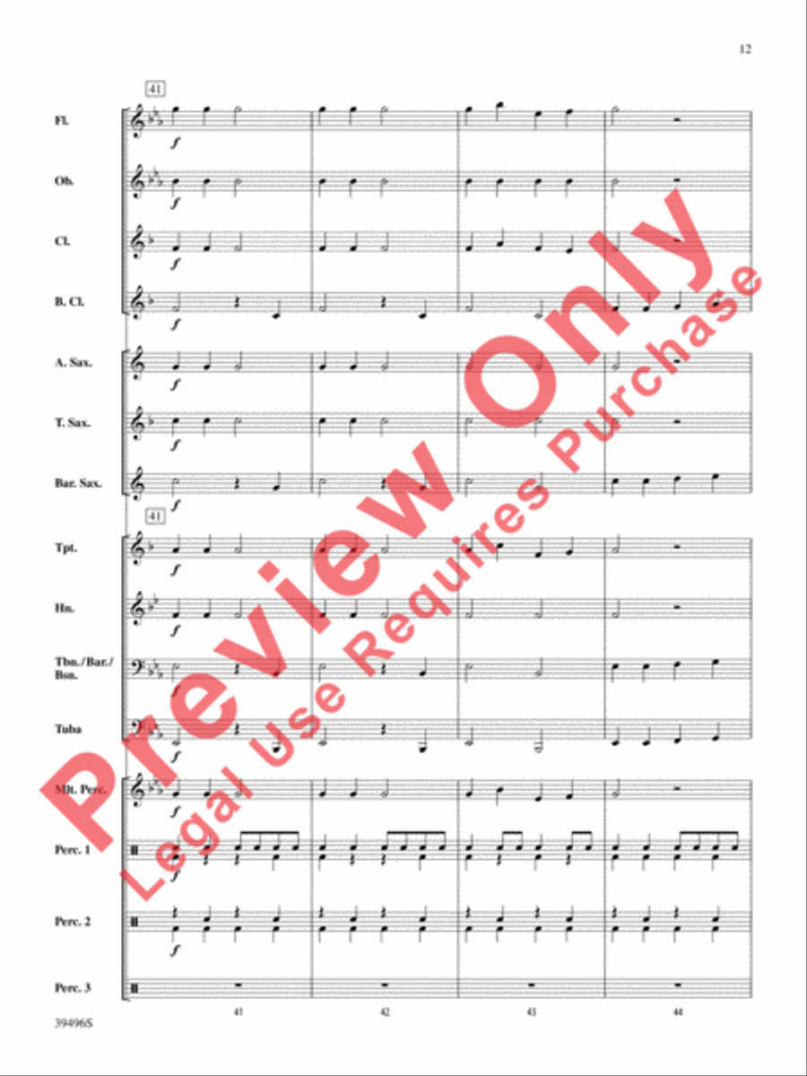 Hear Them Jingle Bells! Concert Band scores gallery preview page 13