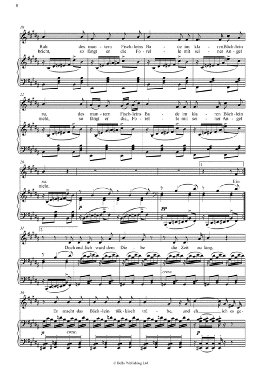 Die Forelle, Op. 32 (D. 550) (B Major)
