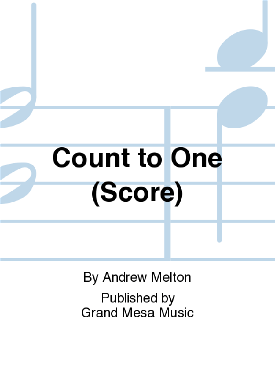 Count to One Concert Band scores gallery preview page 1