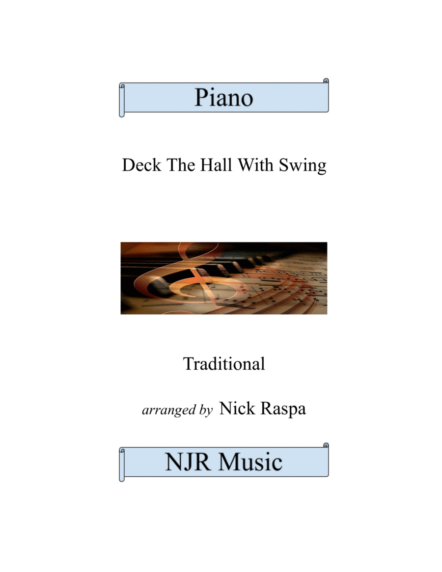 Deck The Hall With Swing (intermediate piano) Piano Solo scores gallery preview page 1