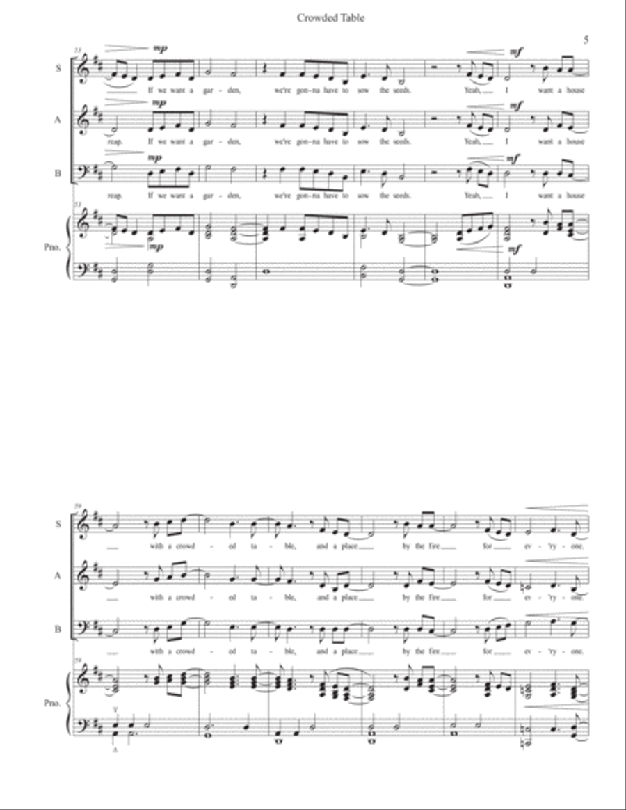 Crowded Table 3-Part scores gallery preview page 5