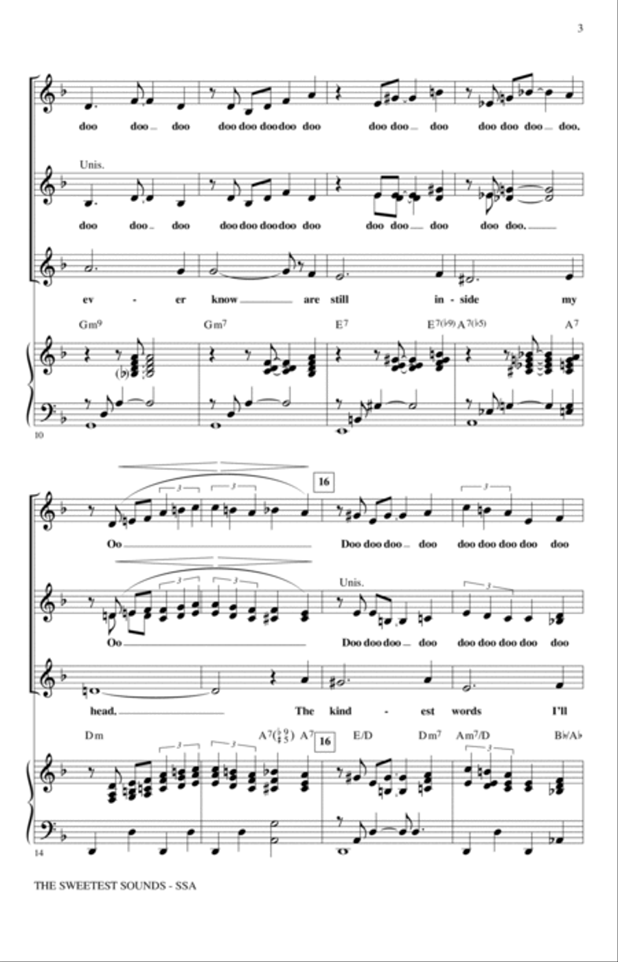 The Sweetest Sounds (from Cinderella) (arr. Mark Brymer) SSA scores gallery preview page 2