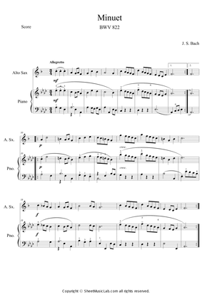 Minuet BWV 822 (in Ab)