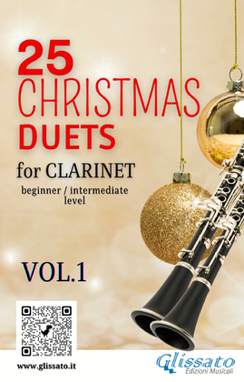 Book cover for 25 Christmas Duets for Clarinet - VOL.1
