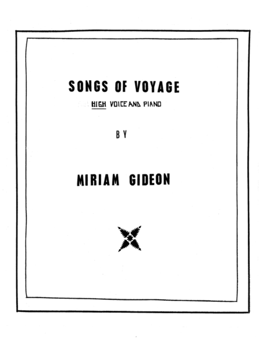 [Gideon] Songs of Voyage for High Voice and Piano