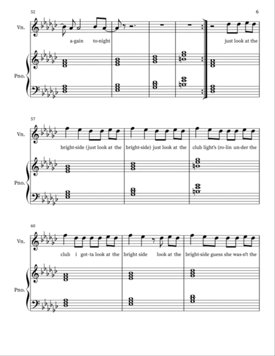 The Brightside - Violin Violin Solo scores gallery preview page 6