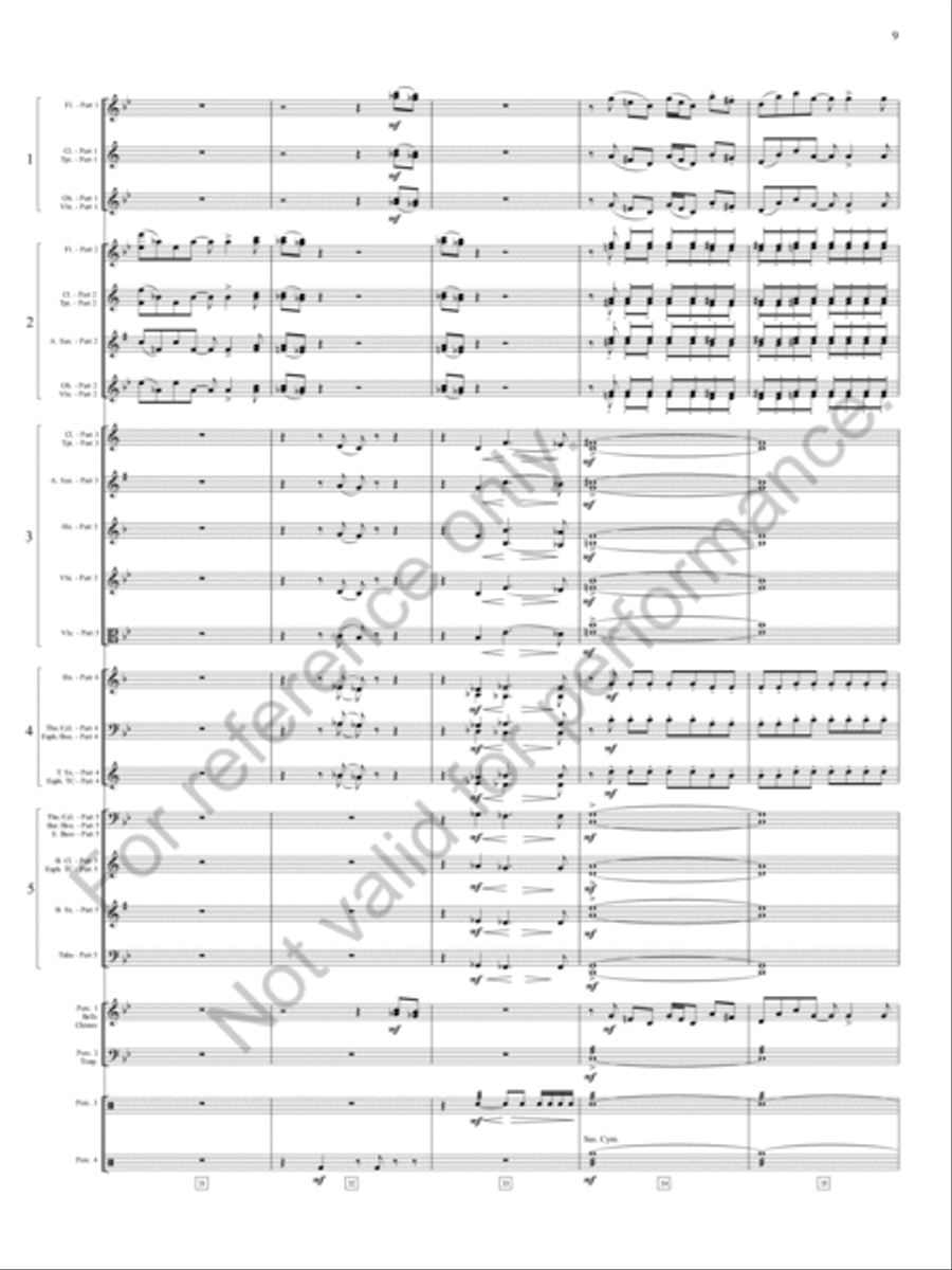 Emperata Overture Concert Band scores gallery preview page 10