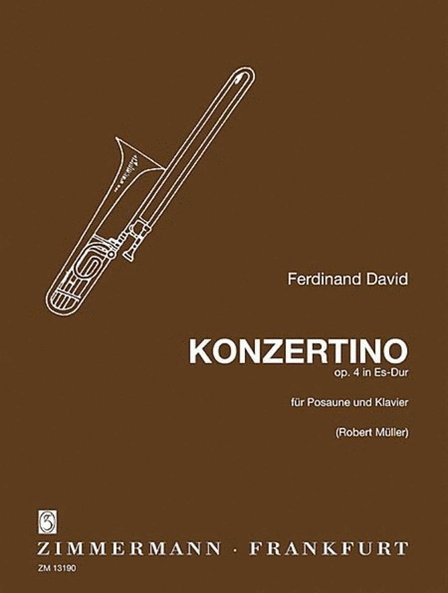David - Concertino Op 4 E Flat Trombone/Piano