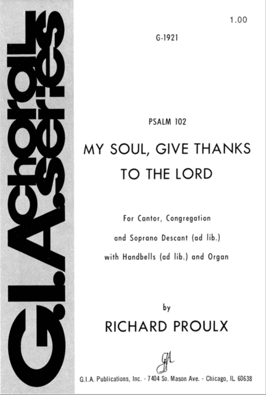 My Soul, Give Thanks to the Lord 4-Part scores gallery preview page 1