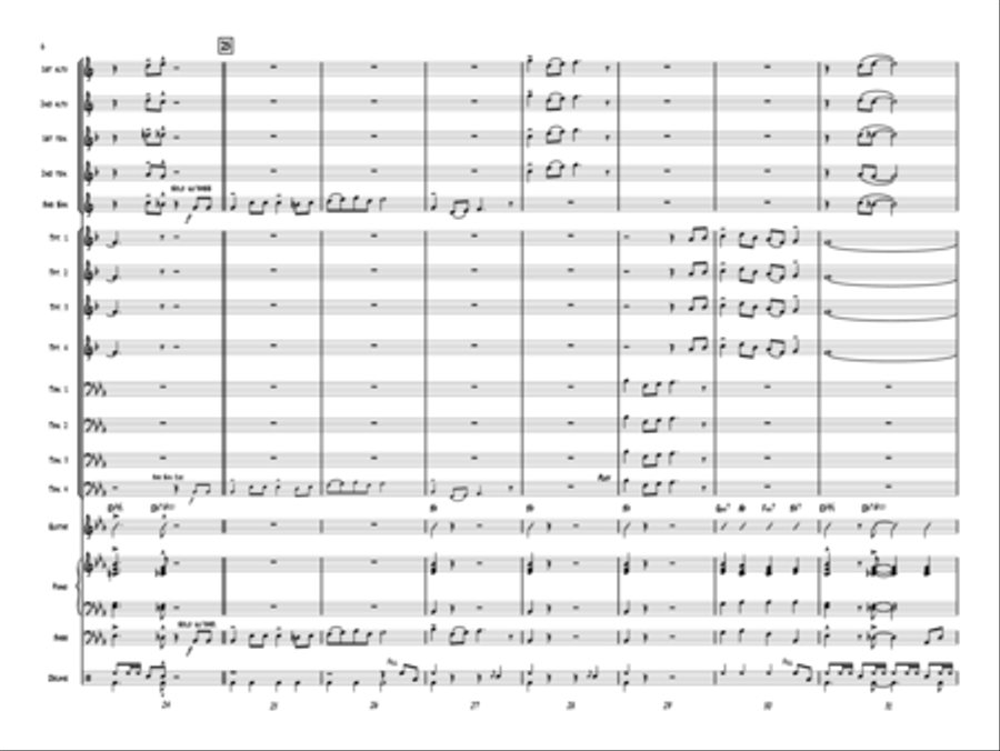 The Twelve Days of Christmas Jazz Ensemble scores gallery preview page 5