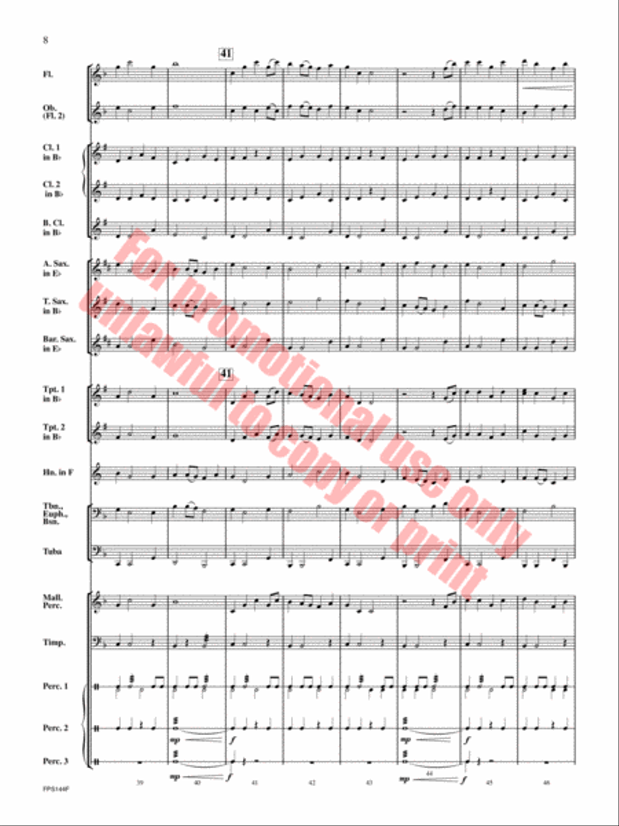 Greenwood Lake Concert Band scores gallery preview page 9