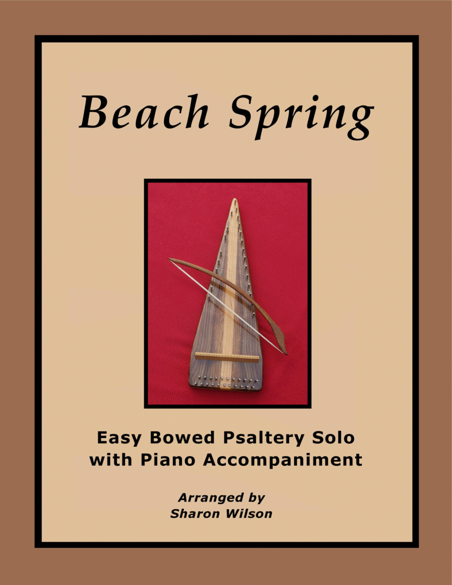 Beach Spring (Easy Bowed Psaltery Solo with Piano Accompaniment) Zither scores gallery preview page 1