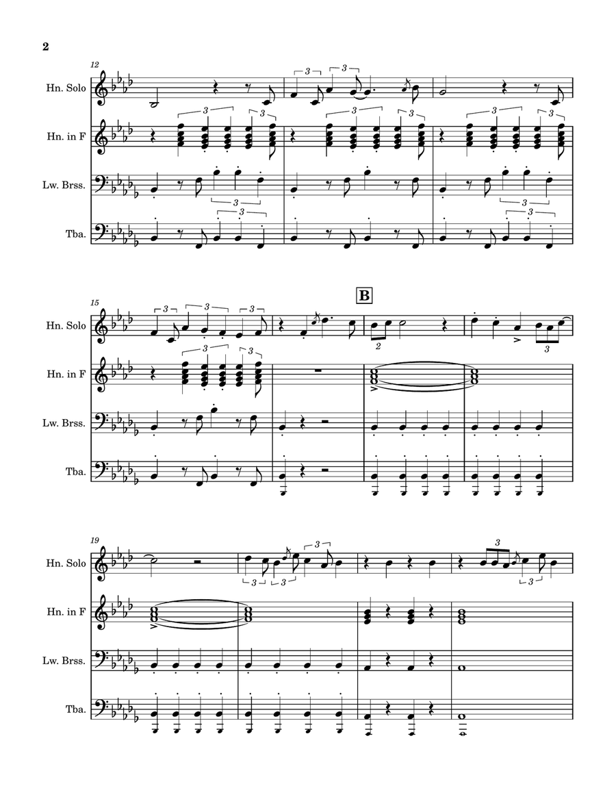 Black And Blues - Score Only Brass Ensemble scores gallery preview page 2