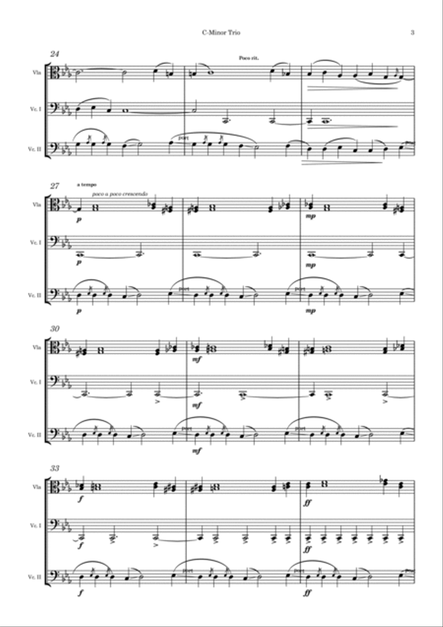 C-Minor Trio C-Minor Trio String Trio scores gallery preview page 3
