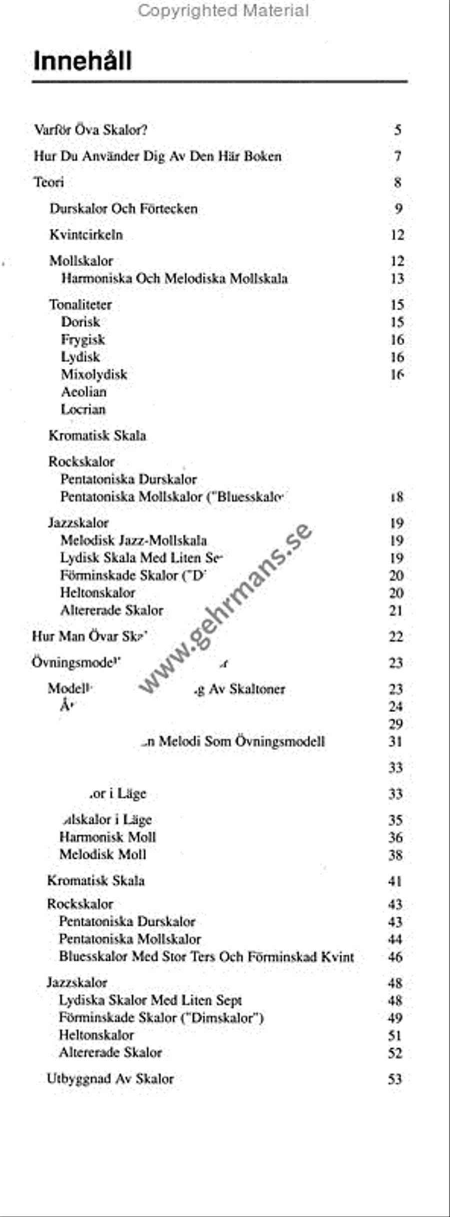 Skalboken for gitarrfodralet Guitar scores gallery preview page 2