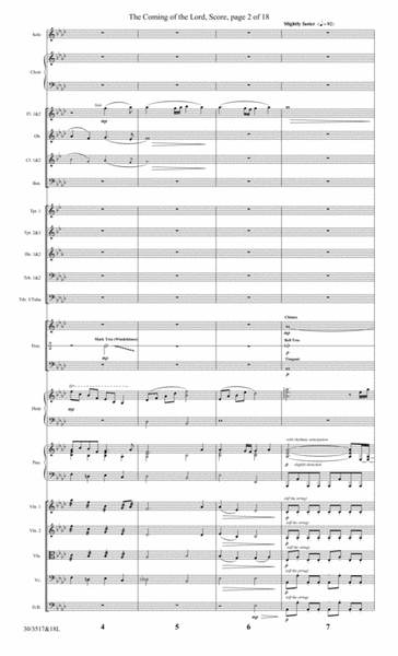 The Coming of the Lord - Orchestral Score and CD with Printable Parts
