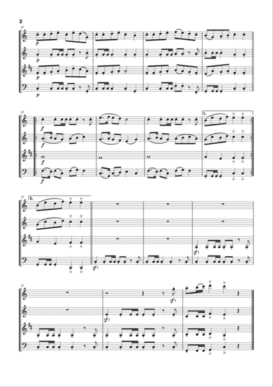 Yankee Doodle Woodwind Quartet scores gallery preview page 3